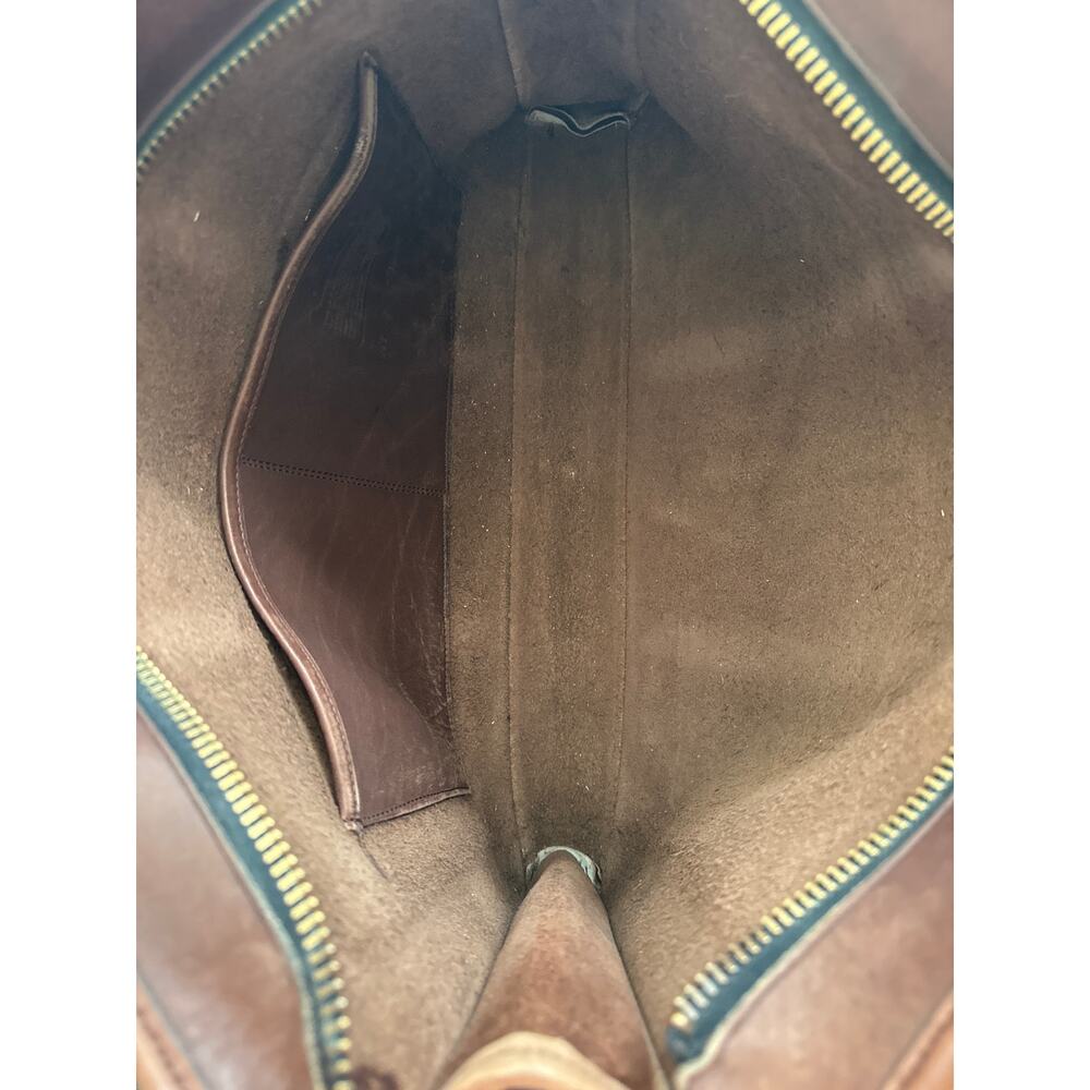 Vintage 1980s Coach Embassy Laptop Briefcase in Tabac Made in USA - Picture 9 of 10